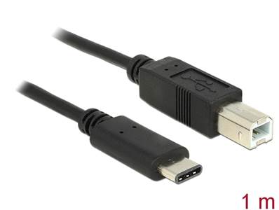 Câble USB Type-C™ 2.0 mâle > USB 2.0 Type-B mâle 1,0 m noir