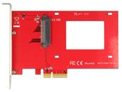 Carte PCI Express x4 > 1 x interne U.2 NVMe SFF-8639