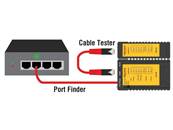 Testeur de câble RJ45 / RJ12 + Portfinder