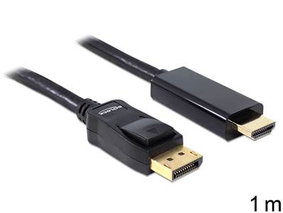 Câble Displayport 1.1 mâle > High Speed HDMI-A mâle passif 1 m noir