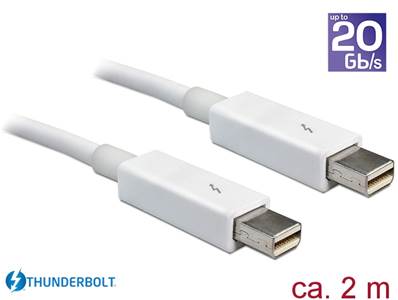 Câble Thunderbolt™ 2 mâle > Thunderbolt™ 2 mâle 2 m blanc