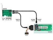 Convertisseur U.2 SFF-8639 / SFF-8643 NVMe > 1 x M.2 Touche M