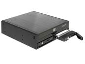 Mobile Rack 5.25" pour 1 Slim Drive 5.25" + 2 SATA HDD / SSD 2.5"