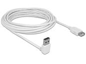 Câble d'extension EASY-USB 2.0 Type-A mâle coudé vers le haut / bas > USB 2.0 Type-A femelle blanc 5