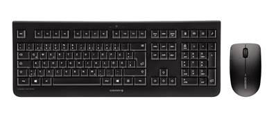 Cherry DW 3000 - Ensemble sans fil clavier et souris optique 1200 dpi 2,4 GHz - USB noir