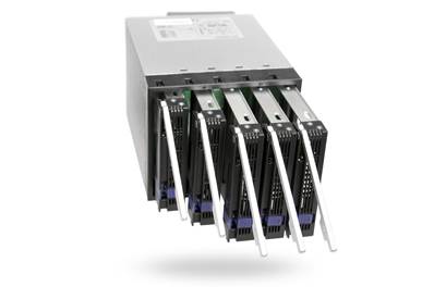 Backplane aluminium pour 5 disques dur 3,25" SATA en 3 X 5,25" baies avec ventilateur détachable