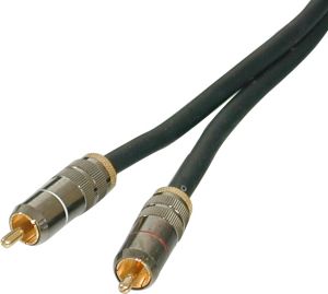 Cordon AUDIO stéréo, RCA M/M, câble OFC double blindage, contacts dorés, connecteur métal 3 mètres
