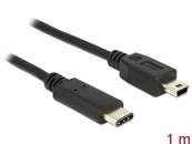 Câble USB Type-C™ 2.0 mâle > USB 2.0 type Mini-B mâle 1,0 m noir
