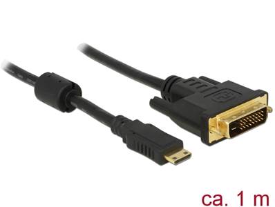 Câble HDMI Mini-C mâle > DVI 24+1 mâle 1 m