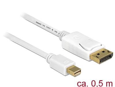 Câble Mini Displayport 1.2 mâle > Displayport mâle 4K 0,5 m