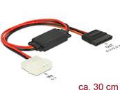 Convertisseur de tension à câble Molex 4 broches mâle 5 V > SATA 15 broches femelle 3,3 V + 5 V