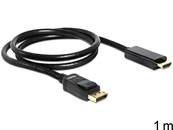 Câble Displayport 1.1 mâle > High Speed HDMI-A mâle passif 1 m noir