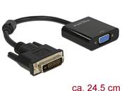 Adaptateur DVI-D 24+1 mâle > VGA femelle noir