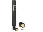 Antenne GSM / UMTS SMA mâle 1,0 - 3.5"dBi omnidirectionnelle avec jonction inclinable noir