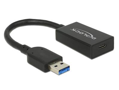 Convertisseur USB 3.1 Gen 2 Type-A mâle > USB Type-C™ femelle actif noir 15 cm