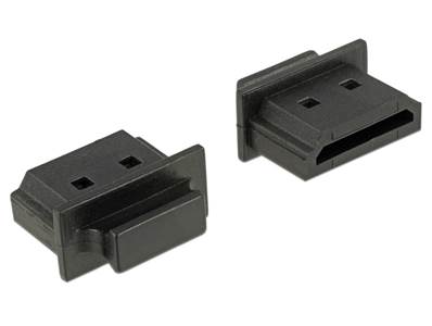 Capot noir pour HDMI-A femelle avec prise 10 pièces