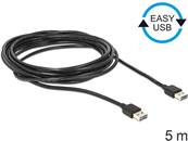 Câble EASY-USB 2.0 Type-A mâle > EASY-USB 2.0 Type-A mâle 5 m noir