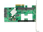 Carte PCI Express > Hybride 2 x internes SATA 6 Gb/s + 2 x internes mSATA