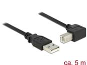 Câble USB 2.0 Type-A mâle > USB 2.0 Type-B mâle coudé 5 m noir