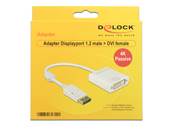 Adaptateur Displayport 1.2 mâle > DVI femelle 4K passif blanc