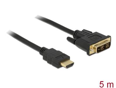 Câble DVI 18+2 mâle > HDMI-A mâle 5 m noir