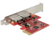 Carte PCI Express > 2 x eSATA 6 Gb/s avec RAID - Facteur de forme à profil bas