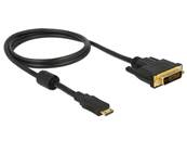 Câble HDMI Mini-C mâle > DVI 24+1 mâle 1 m