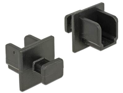 Capot noir pour USB 3.0 Type-B femelle avec prise 10 pièces