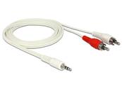 Câble Audio prise jack stéréo de 3,5 mm mâle > 2 x RCA mâle 1,5 m