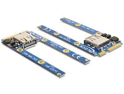 Mini PCIe I/O 1 x USB 2.0 Type-A femelle full size / half size