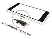 Câble de recharge USB Micro-B femelle > connecteur magnétique Sony 15 cm