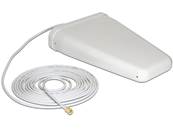 Antenne blanche extérieure LTE SMA mâle 8 - 9 dBi directionnelle avec câble de connexion (RG-58, 5 m