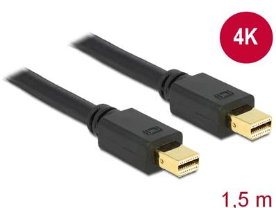 Câble Mini Displayport 1.2 mâle > Mini Displayport mâle 4K 1,5 m