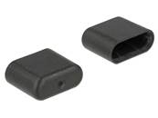 Capuchon anti-poussière pour USB Type-C™ male 10 pièces noir