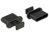 Capot noir pour USB Type-C™ femelle avec prise 10 pièces