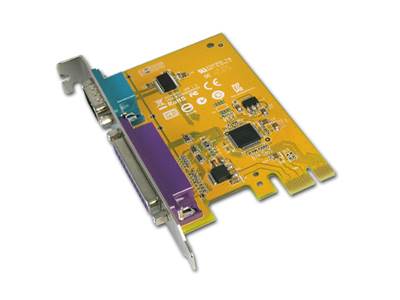 Carte PCIe 1 port série + 1 port parallele