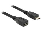 Câble d'extension USB 2.0 Micro-B mâle > USB 2.0 Micro-B femelle 1 m