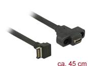 Câble USB 3.1 Gen 2 à clé A 20 broches mâles > USB 3.1 Gen 2 USB Type-C™ femelle monté 45 cm