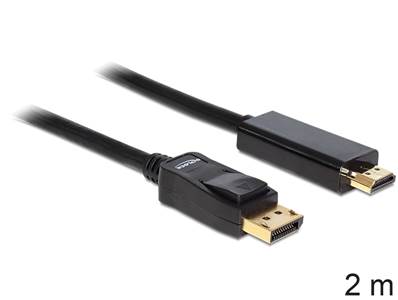 Câble Displayport 1.1 mâle > High Speed HDMI-A mâle passif 2 m noir