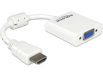 Adaptateur HDMI-A mâle > VGA femelle blanc