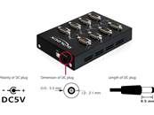 Adaptateur USB 2.0 à 8 x série