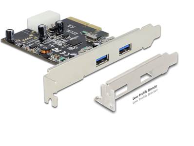 Carte PCI Express > 2 x externe USB 3.1 Gen 2 Type-A femelle