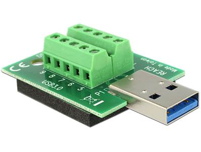 Adaptateur USB 3.0 Type-A mâle > Bornier 10 broches