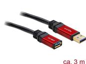 Câble d'extension USB 3.0 Type-A mâle > USB 3.0 Type-A femelle 3 m Premium