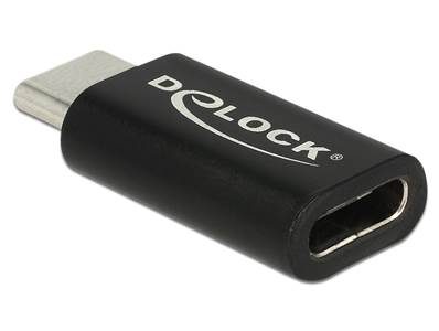 Adaptateur SuperSpeed USB 10 Gbps (USB 3.1 Gen 2) USB Type-C™ mâle > port femelle économiseur noir