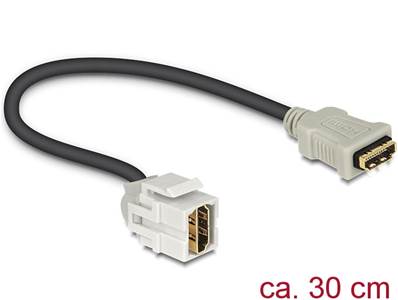 Module Keystone HDMI femelle > HDMI femelle 250° avec câble