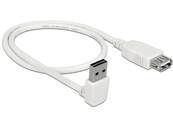 Câble d'extension EASY-USB 2.0 Type-A mâle coudé vers le haut / bas > USB 2.0 Type-A femelle blanc 0