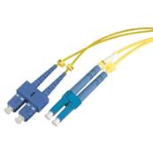 Fibre optique monomode OS2 9/125 duplex SC/LC 20.00m