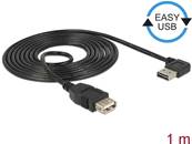 Câble d'extension EASY-USB 2.0 Type-A mâle coudé vers la gauche / droite > USB 2.0 Type-A femelle 1