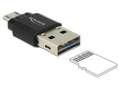 Lecteur de carte Micro USB OTG + USB 2.0 A mâle